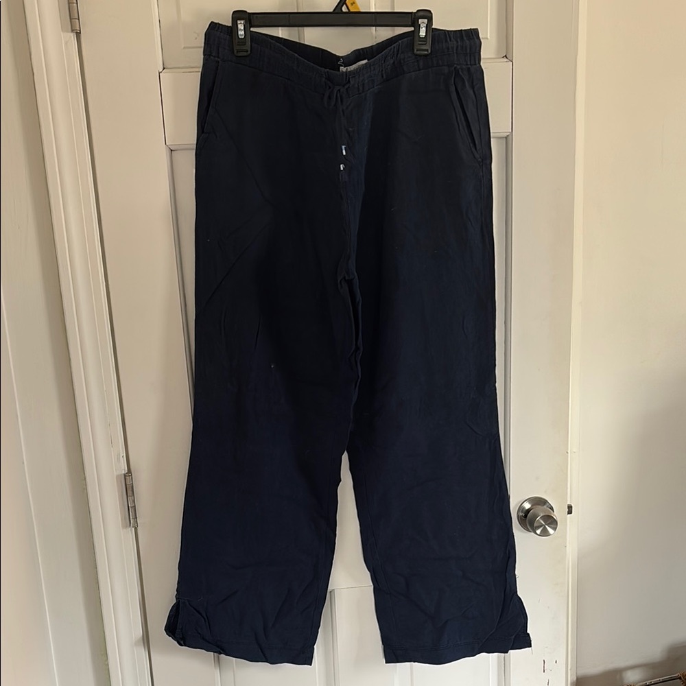 Carve Designs Blue Wide Leg Pants Relaxed Fit